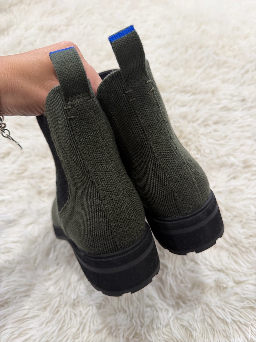 Rothy's The Lug Merino Wool - Size 10 - forest green - Picture 3 of 9